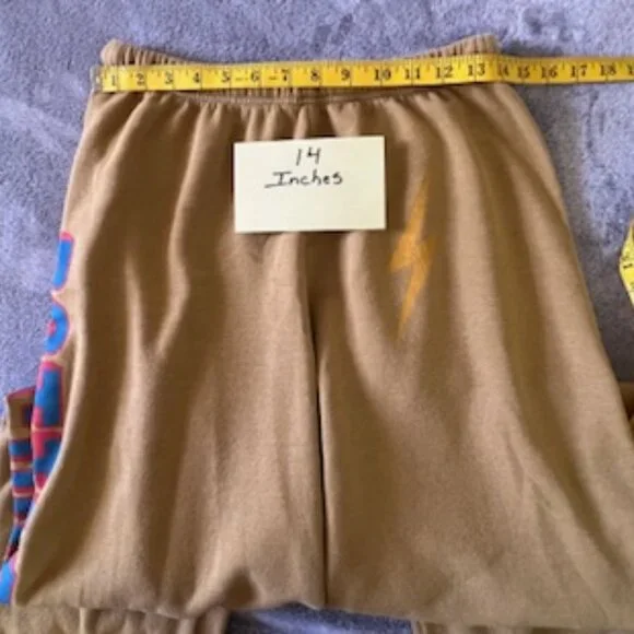 Aviator Nation Women’s Jogger Sweatpants Bottlerock 2023 Tan Large - Picture 5 of 10